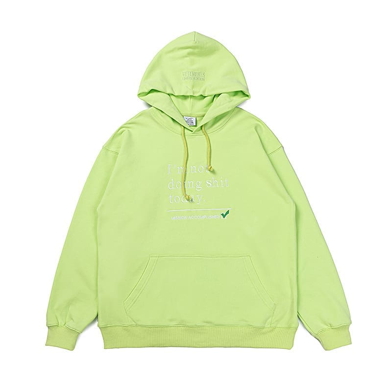 Vetements Express Letter Print Hoodie