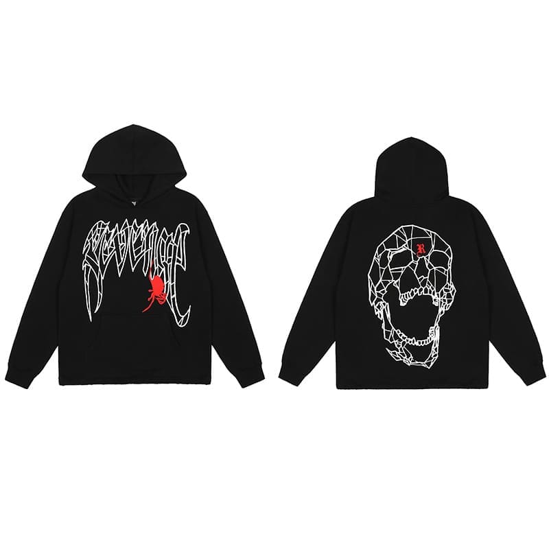 Revenge Keel Smoke Skull Hoodie 2