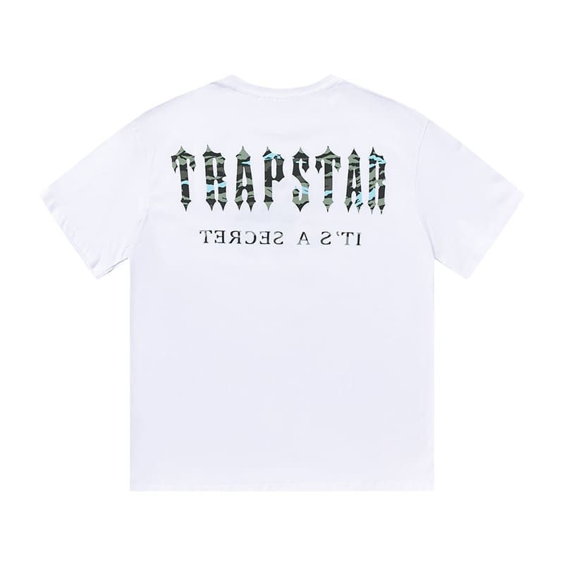 Trapstar Blue Camouflage Large T Hd Print Tee