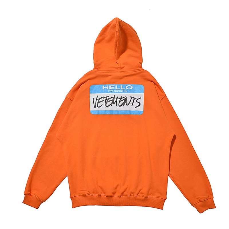 Vetements Express Letter Print Hoodie