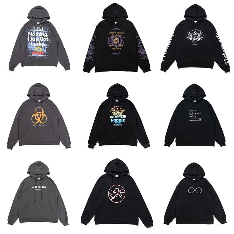 Vetements Express Letter Print Hoodie