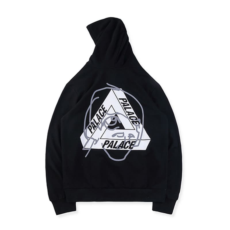 European Skateboard Triangle Print Hoodie