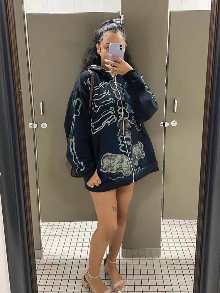 Revenge Embroidery Letter Logo Hoodie