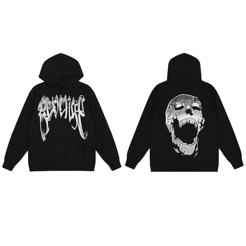 Revenge Keel Smoke Skull Hoodie 2