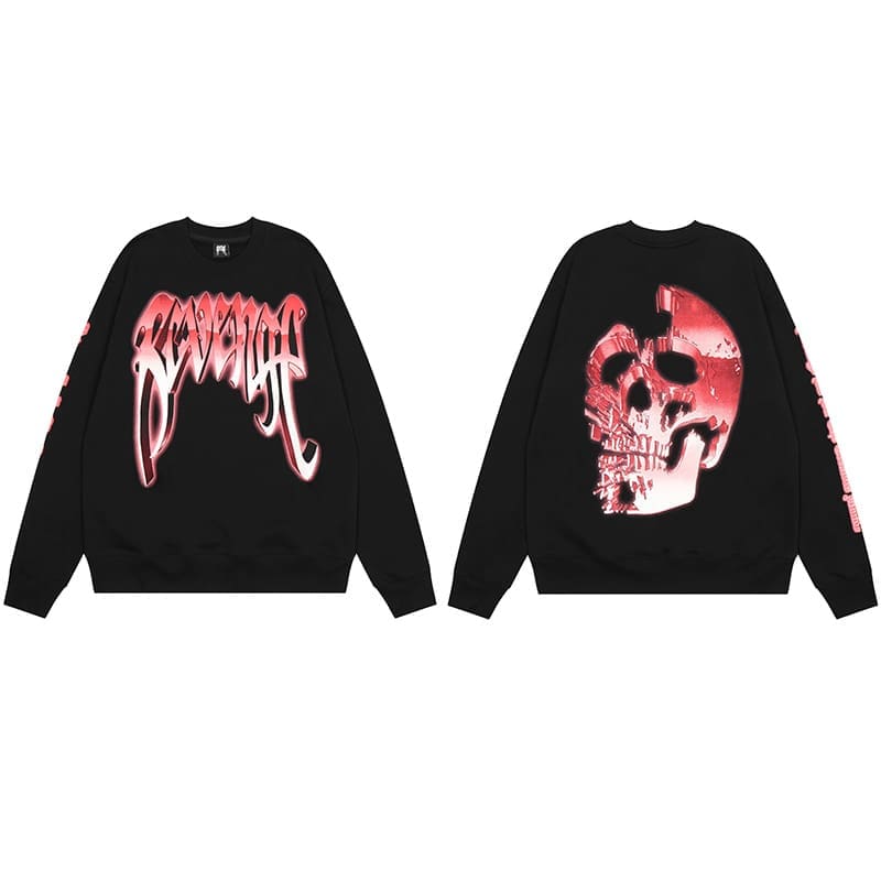 Revenge Metal Skull Sweater