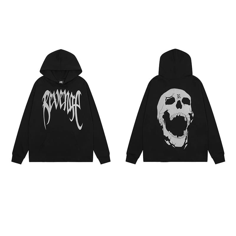 Revenge Keel Smoke Skull Hoodie 2