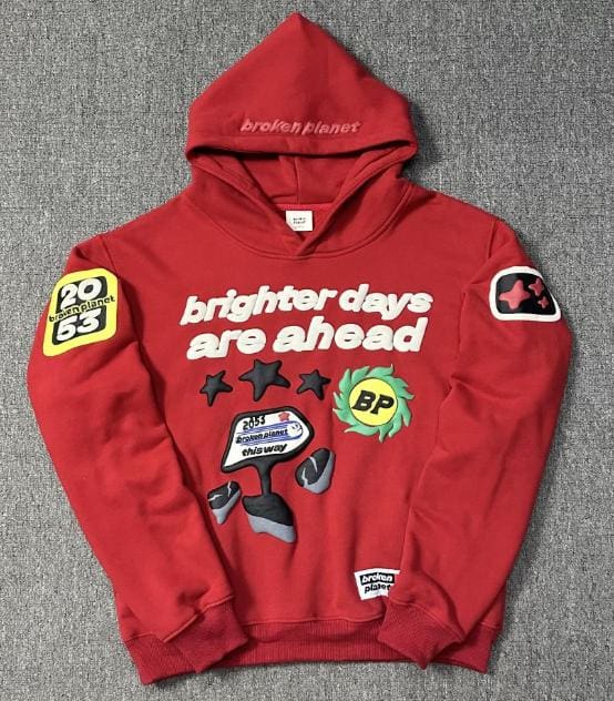 Broken Planet Puff Print Hoodie 2