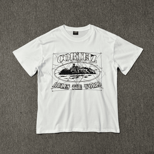 Corteiz Devil Island Pistol Letter Tee