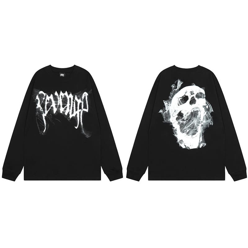 Revenge Metal Skull Sweater