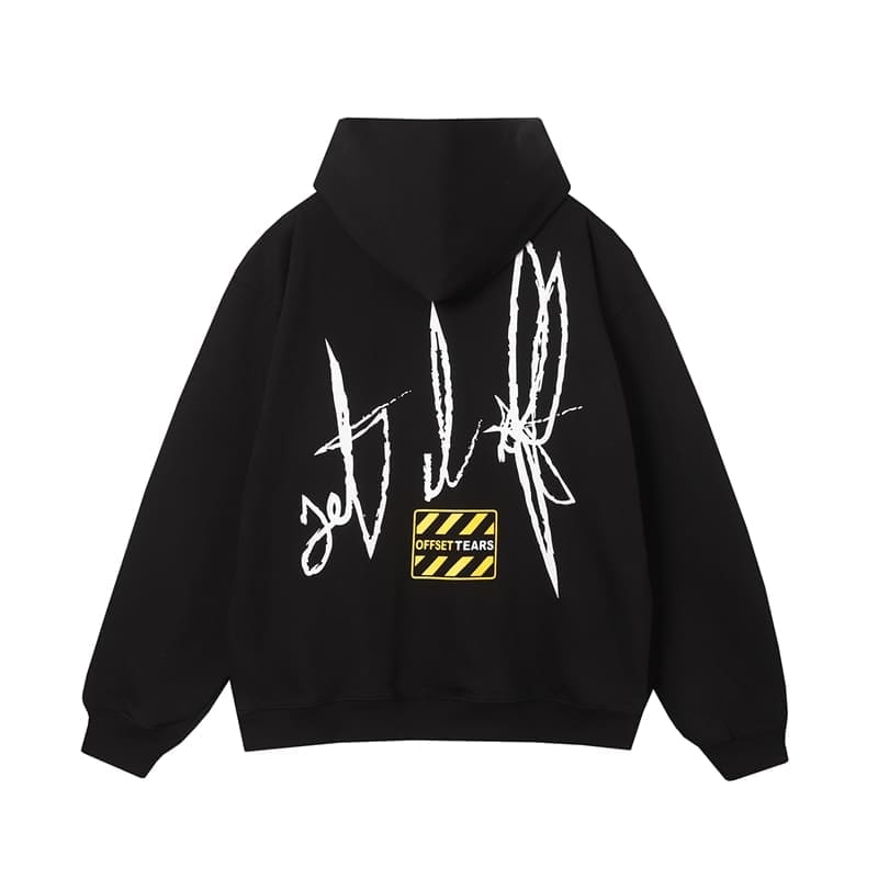 Denim Tears Flame Wood Cotton Hoodie