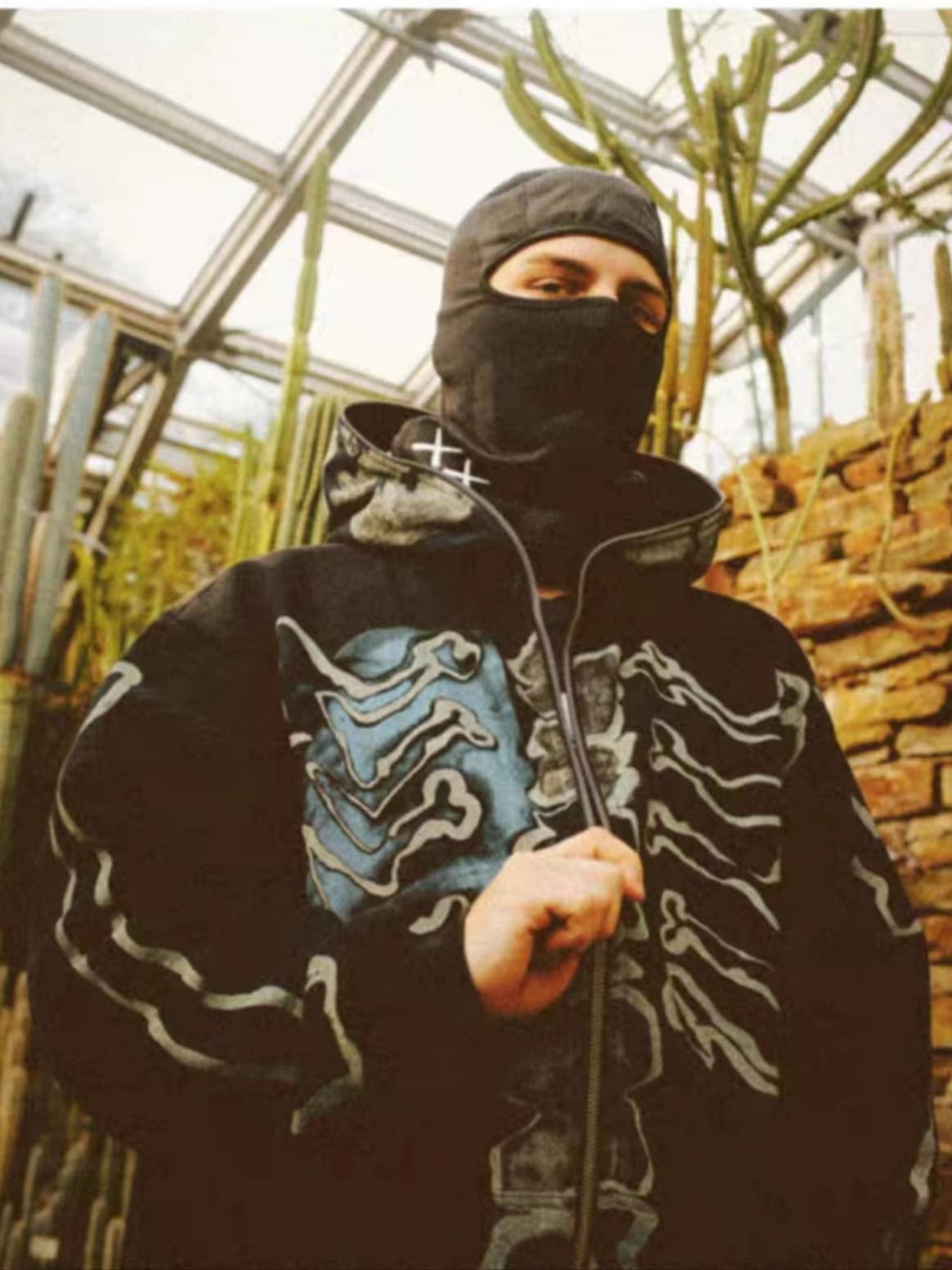 Revenge Embroidery Letter Logo Hoodie