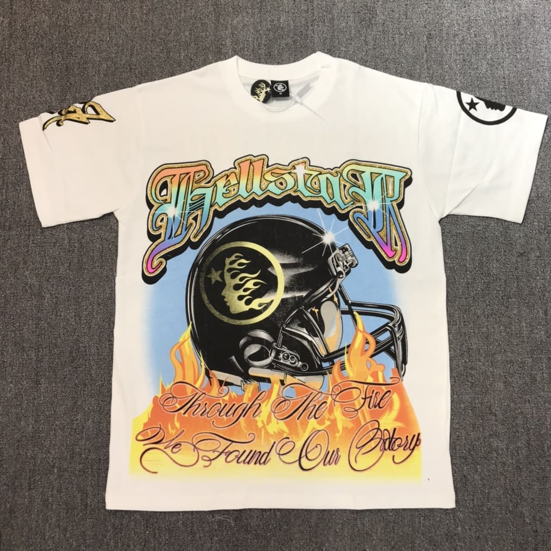 H*lst*r helmet of salvation sequins tee