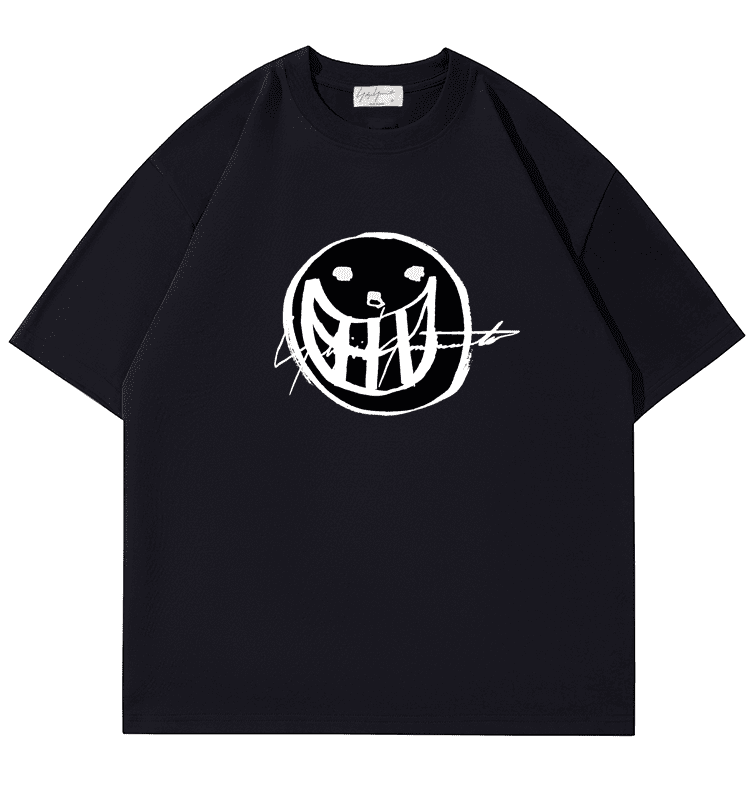 yohji yamamoto destroyed smiley F**e tee