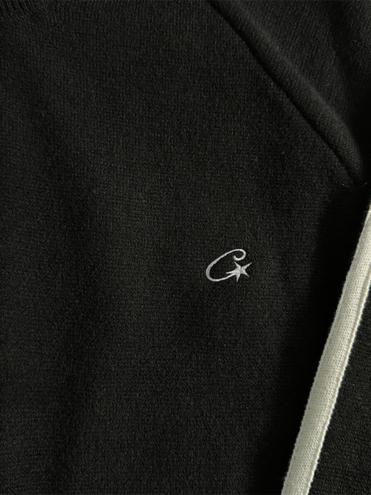 Corteiz Knit Zip Up Fleece Coat