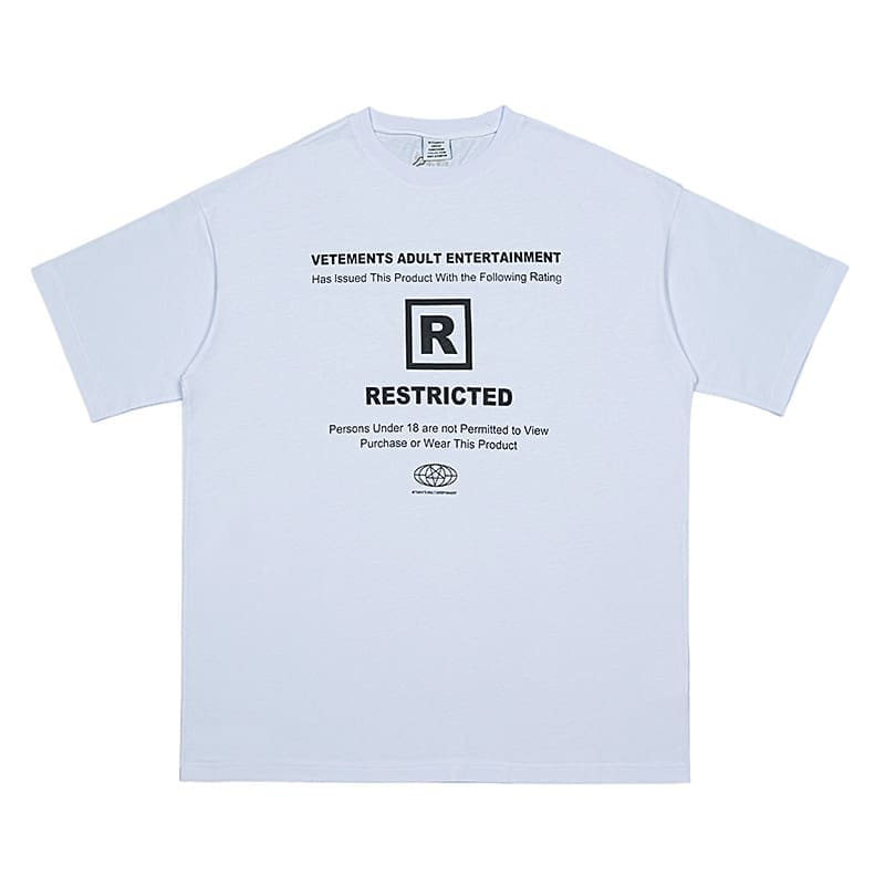 Vetements 2023Ss Letter Printed Tee