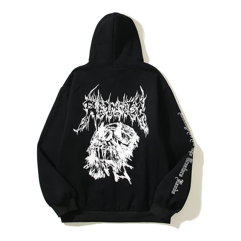 Revenge Dark Style Skull Hoodie