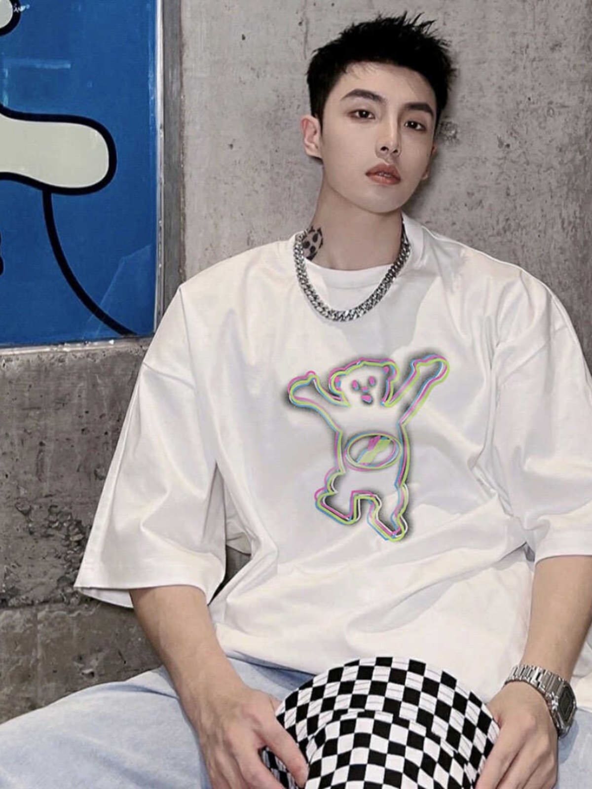 We11Done Colorful Phantom Bear T-Shirt