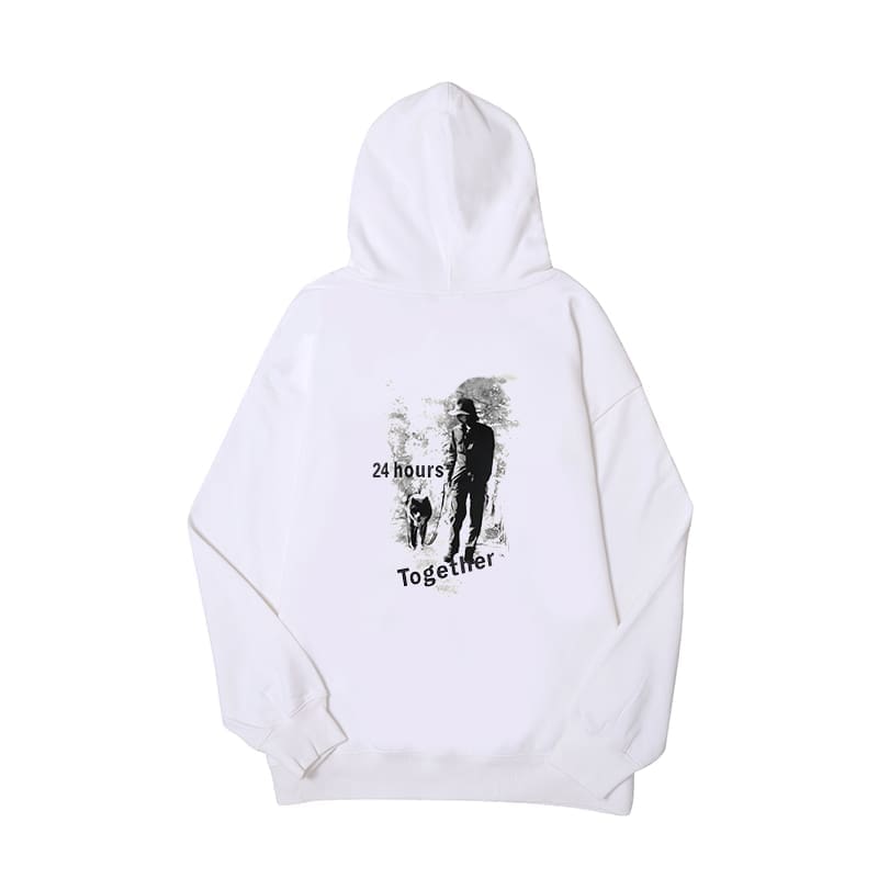 Yohji Yamamoto Abstract Character Hoodie
