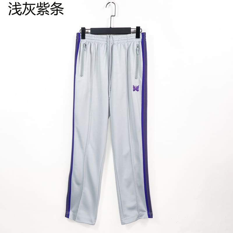 Needles Butterfly Embroidery Side Stripe Pants (Style 2)