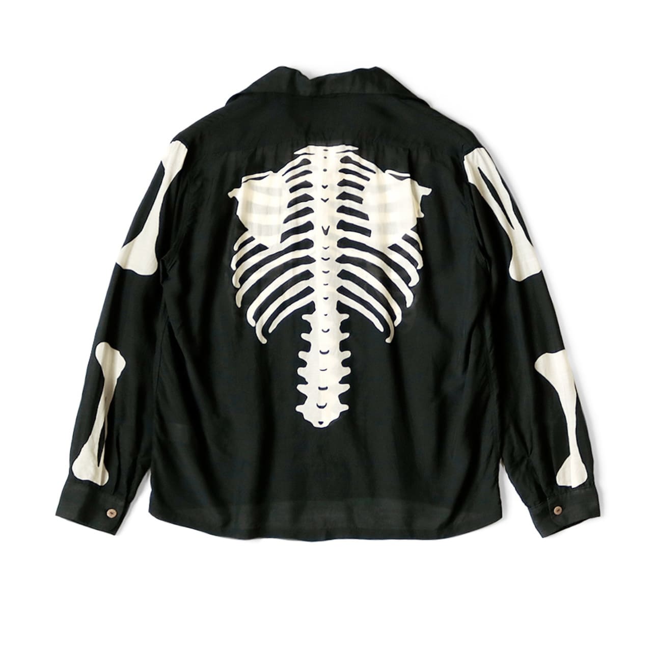 Kapital Bone Print Long Sleeve Shirt