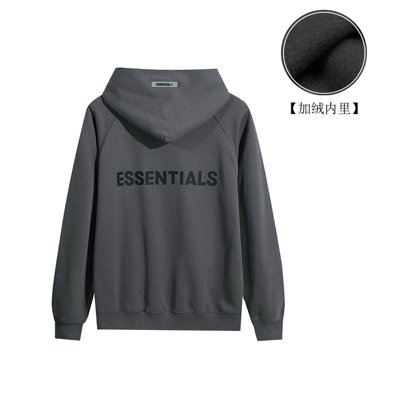 Fog Essentials Back Letter Zipper Coat