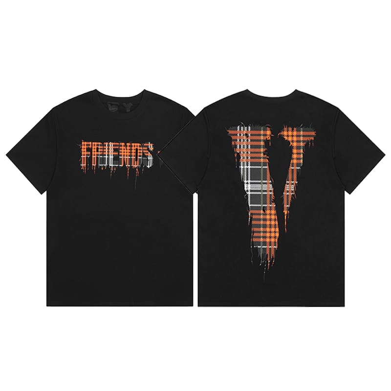 VLONE FOG 999 Juice WRLD Butterfly Print Large V Short Sleeve T-Shirt