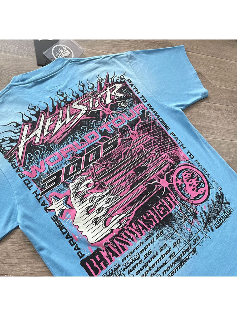 H*lst*r studios neuron tour capsule american high street short sleeve t-shirt