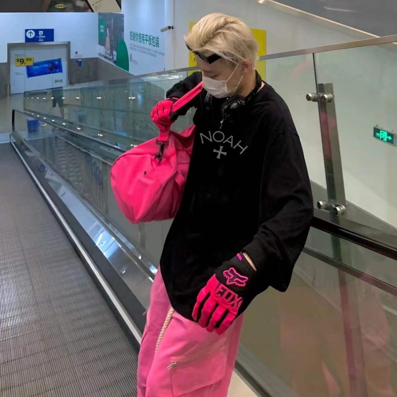 Noah Black Soul Cross Long Sleeve Tee