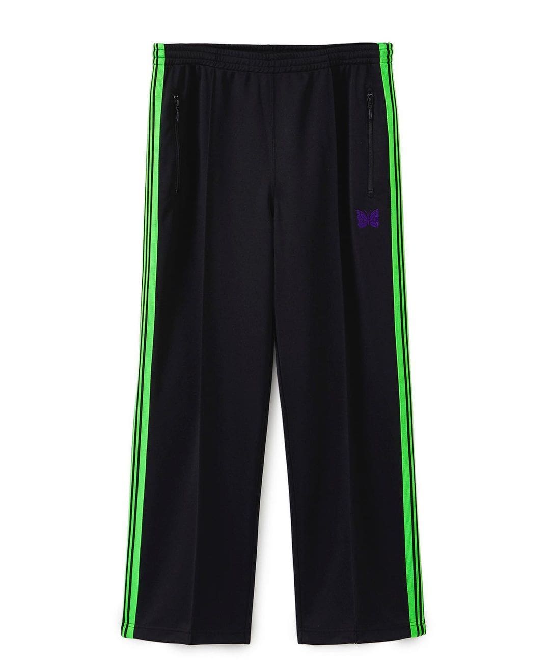 Needles Butterfly Embroidery Side Stripe Pants (Style 2)