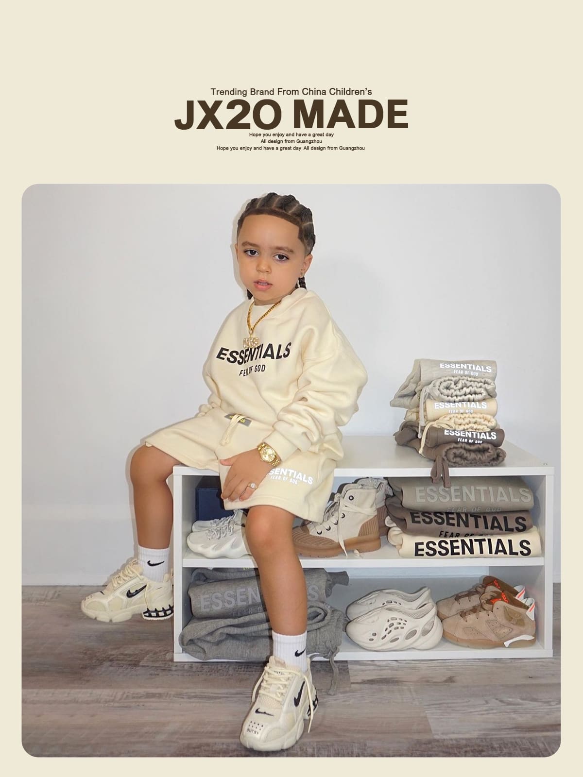 Essentials Kids’ Long Sleeve Pullover