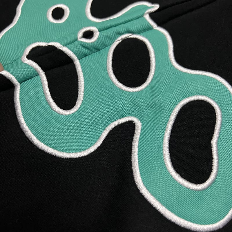 ADWYSD Sun Roll Fleece-Lined Embroidered Hoodie American Fashion Brand