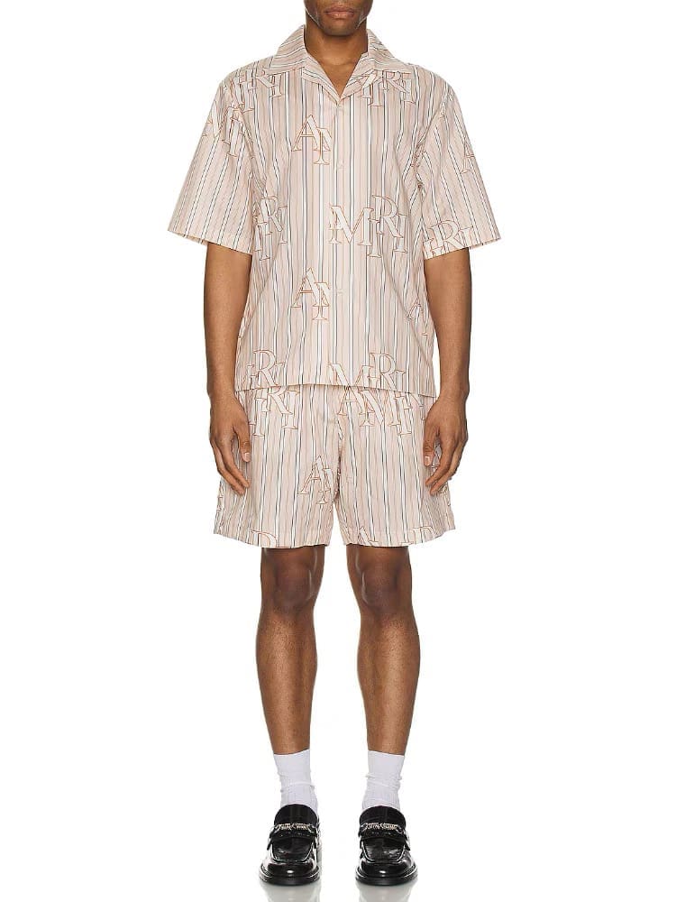 Amiri Fw24 Letter Print Polo Shirt