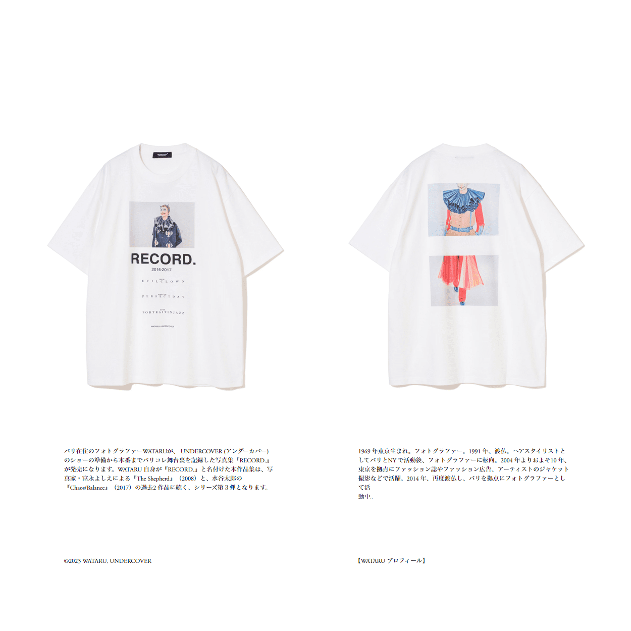 Undercover Retro Washed Loose Short Sleeve T-Shirt Catwalk Photography Design