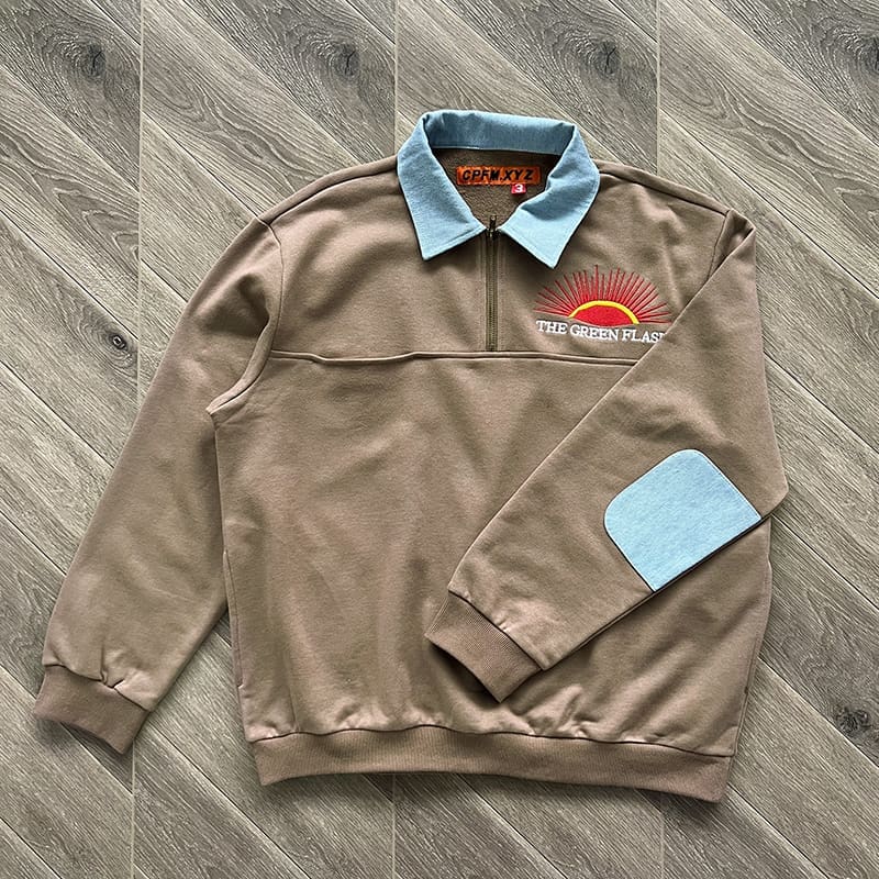 Cpfm.Xyz Green Flash Denim Half Zip