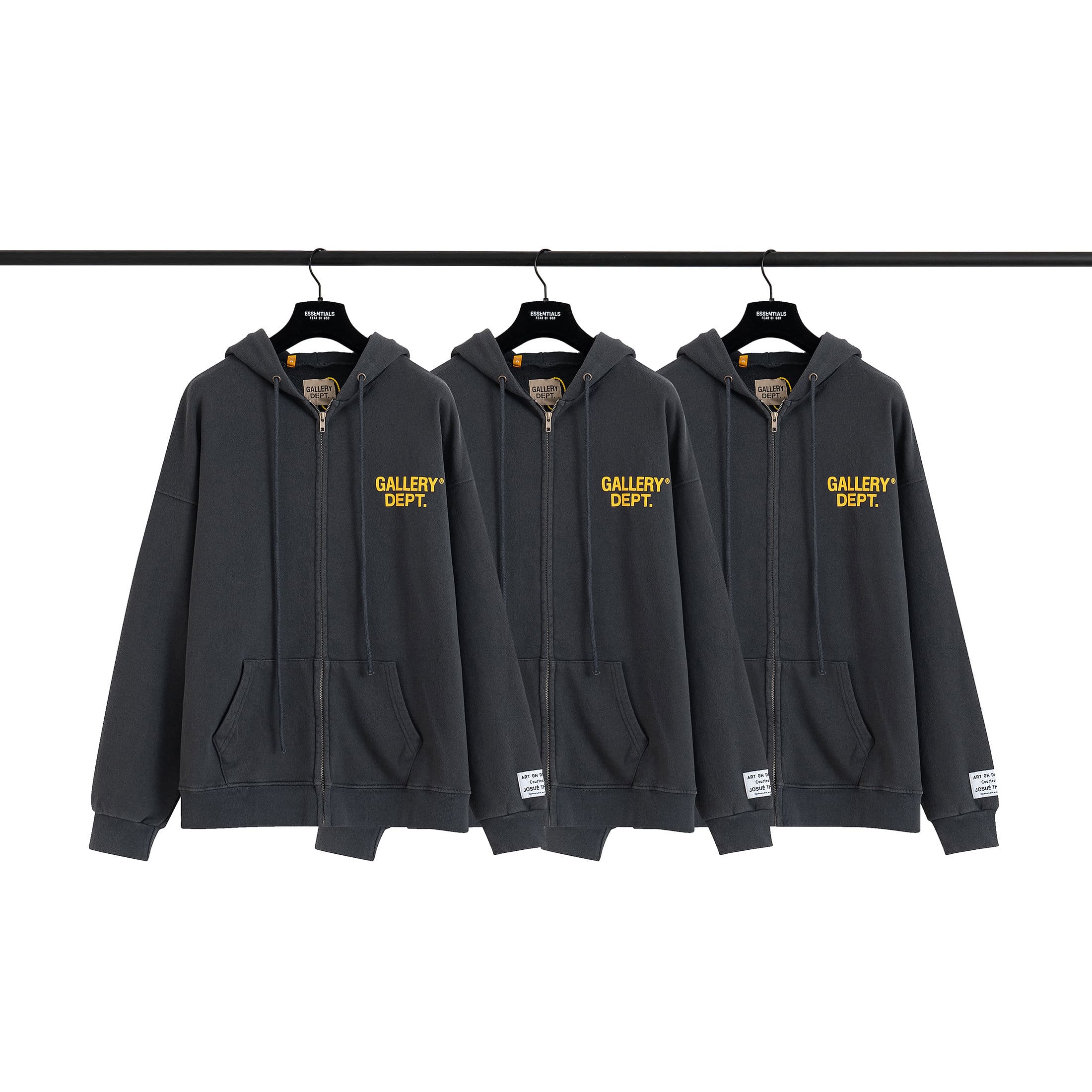 Gallery Dept Washed-Out Vintage Cardigan Hoodie