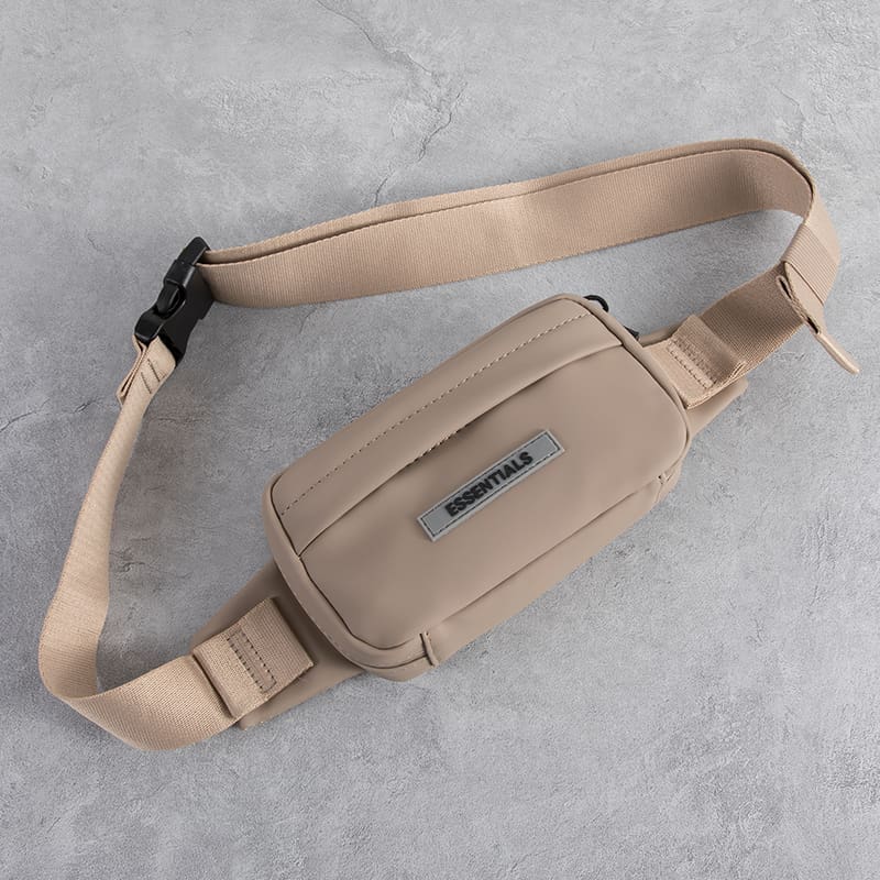 ESSENTIALS Double Line Chest Bag Sports Messenger Bag Mobile Phone Bag for Men and Women