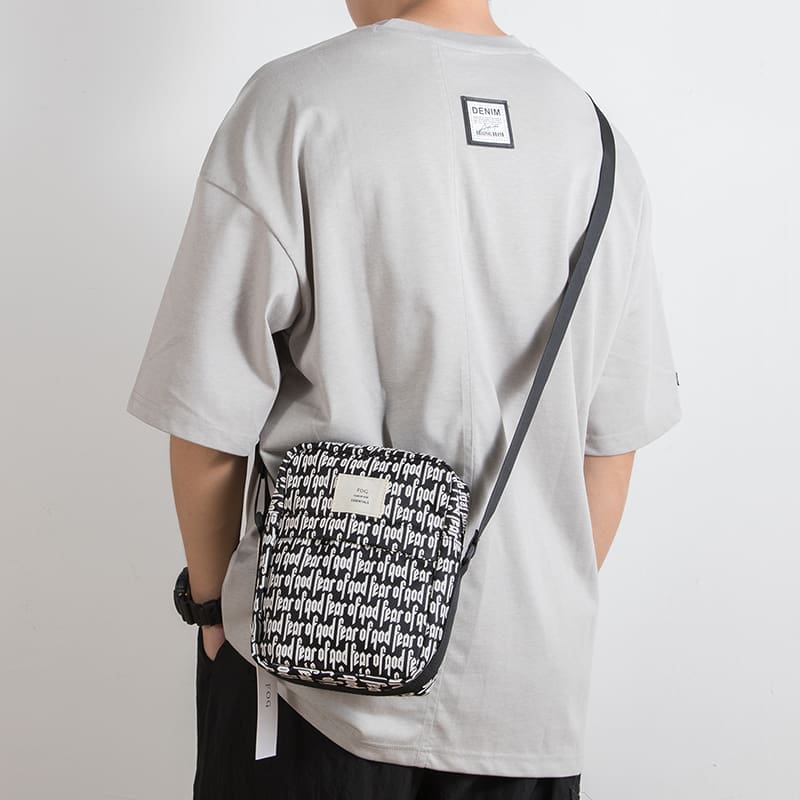 FOG Shoulder Bag Over Printed Letters ESSENTIALS Crossbody Satchel for Men and Women
