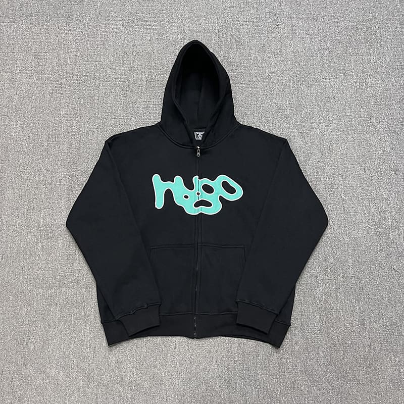 ADWYSD Sun Roll Fleece-Lined Embroidered Hoodie American Fashion Brand