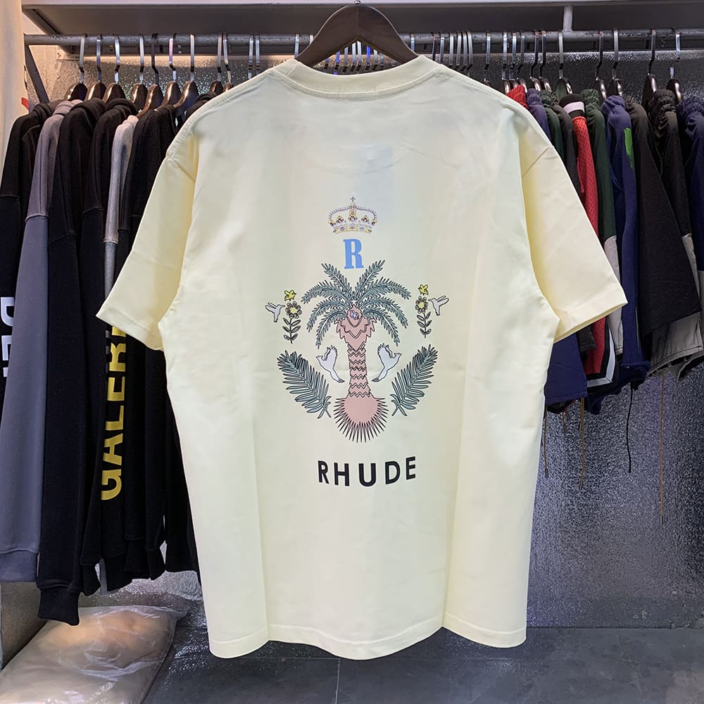 Rhude Las Palmas Coconut Print Tee