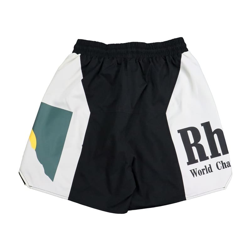 Rhude Panel Logo Sunset Shorts