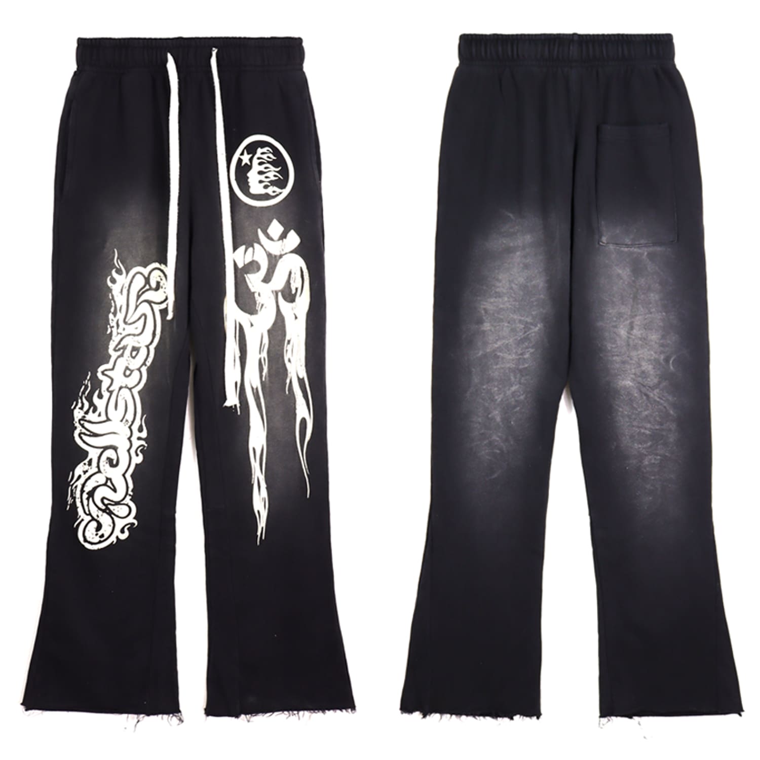 H*lst*r letter print high street pants