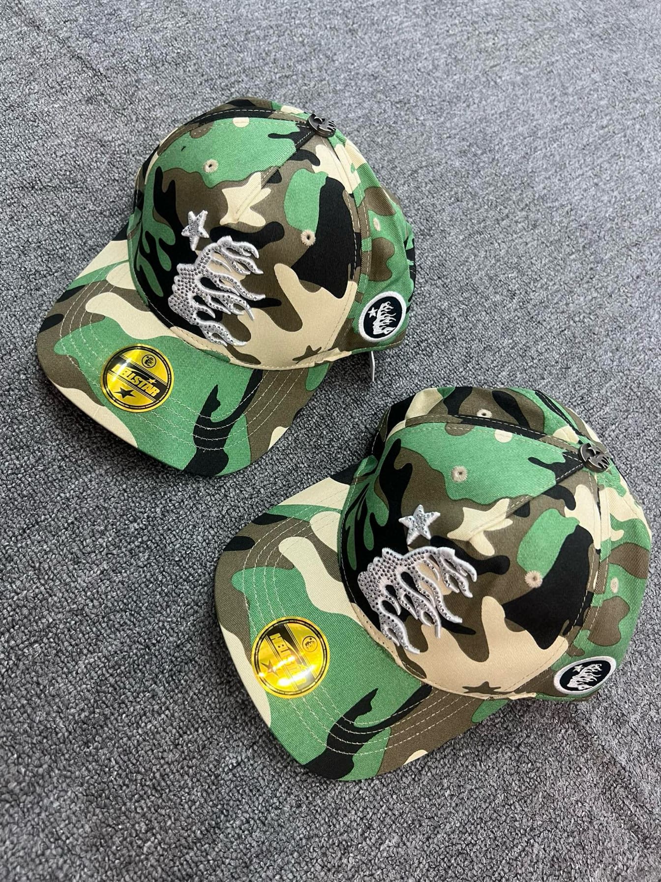 H*lst*r camouflage fitted hat