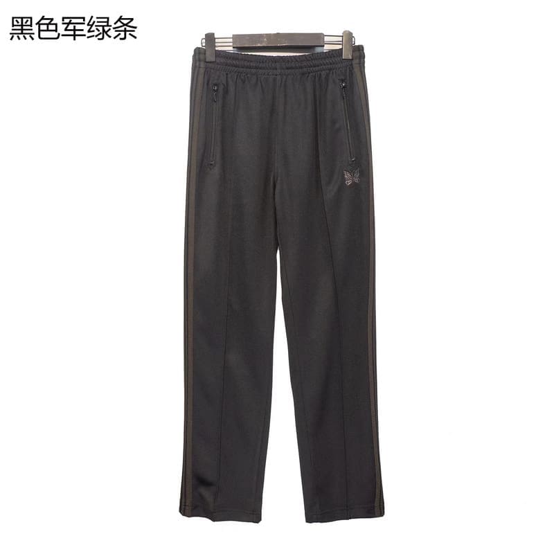 Needles Butterfly Embroidery Side Stripe Pants (Style 2)