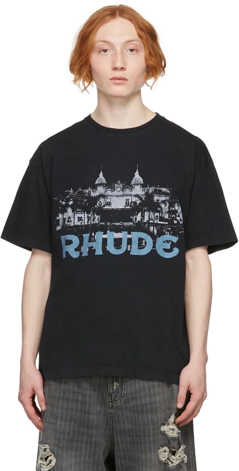 Rhude Casino Hd Castle Printed T-Shirt