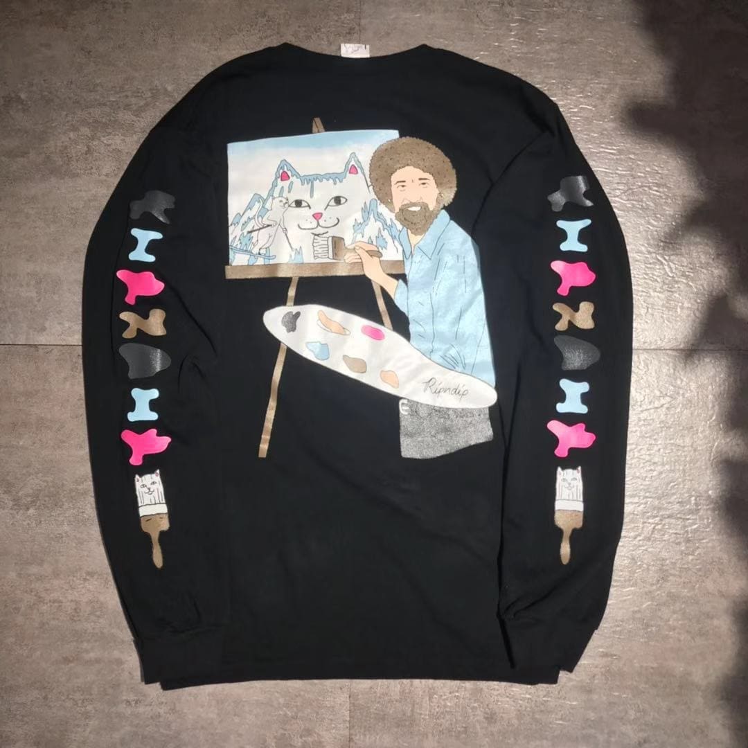 Ripndip Middle Finger Cat Long Sleeve Tee