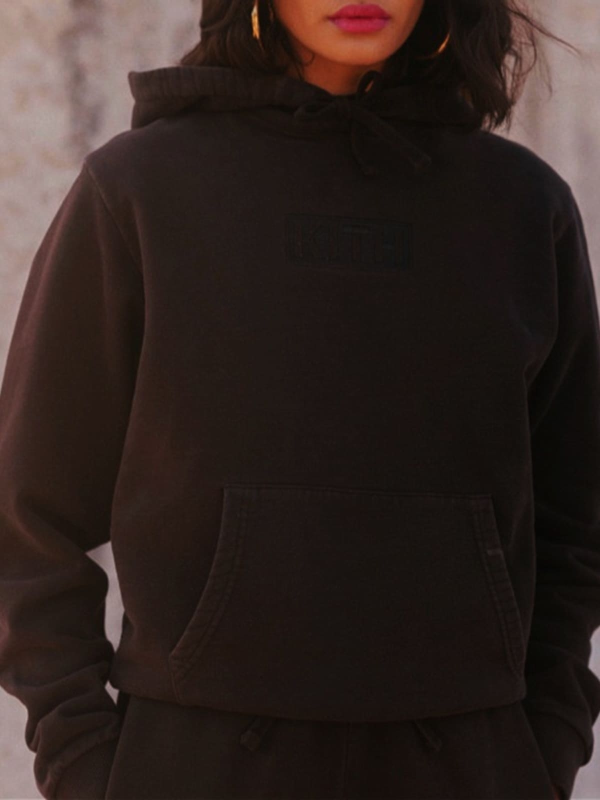 Kith Box Logo Embroidered Fleece Sweater