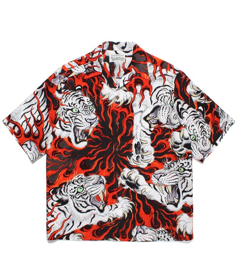 Wacko Maria 23Ss Tiger Tim Lehi Flame Shirt