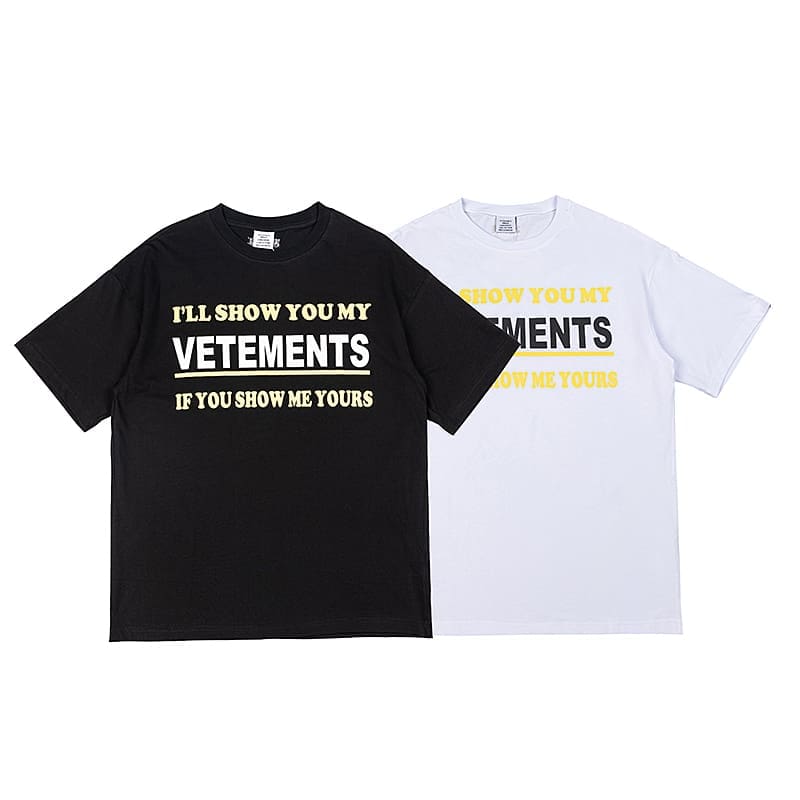 Vetements Letter Print Oversized Tee 2