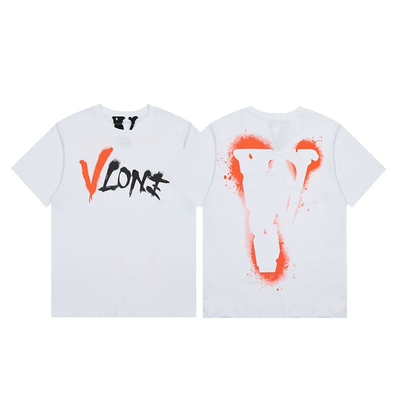 VLONE FOG 999 Juice WRLD Butterfly Print Large V Short Sleeve T-Shirt