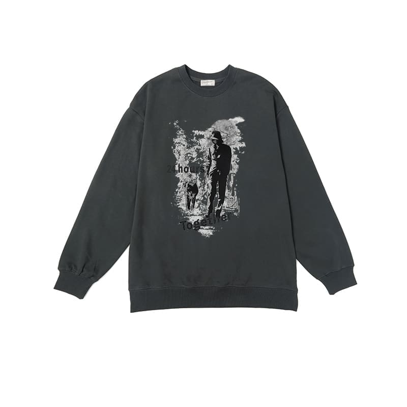 Yohji Yamamoto Abstract Character Hoodie